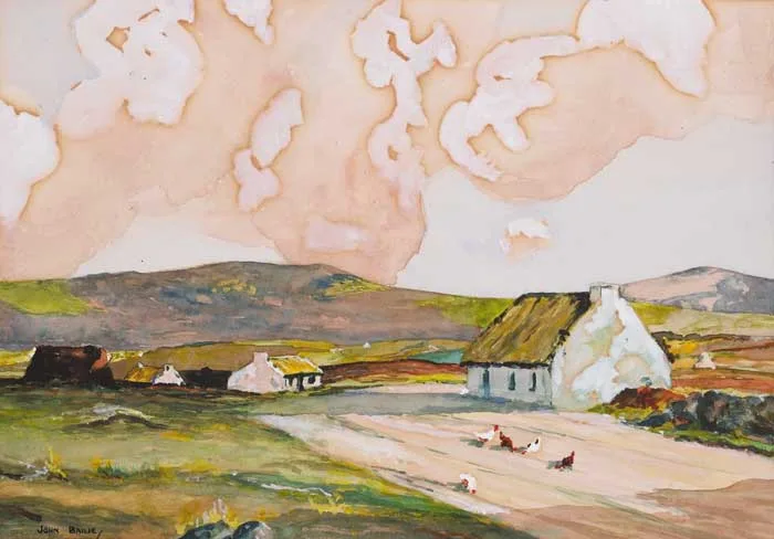 John Bailie, CONNEMARA, 1939, watercolour heightened with white