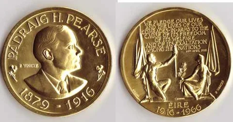 Paul Vincze, 1916 RISING FIFTIETH ANNIVERSARY MEDAL, 1966, 22 carat medal, 4 ounces