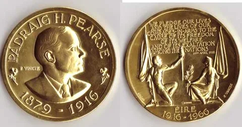 Paul Vincze, 1916 RISING FIFTIETH ANNIVERSARY MEDAL, 1966, 22 carat medal, 4 ounces