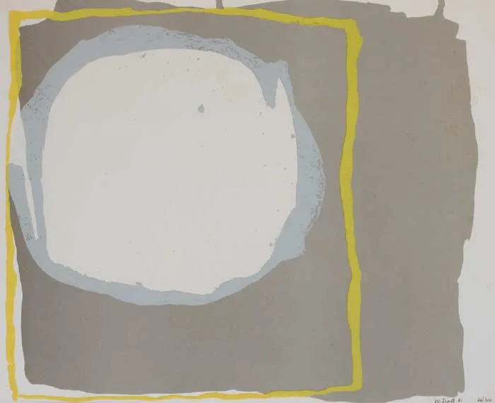 IONA by William Scott, 1961, lithograph (no. 64 from an edition of 300), sold Feb 2007