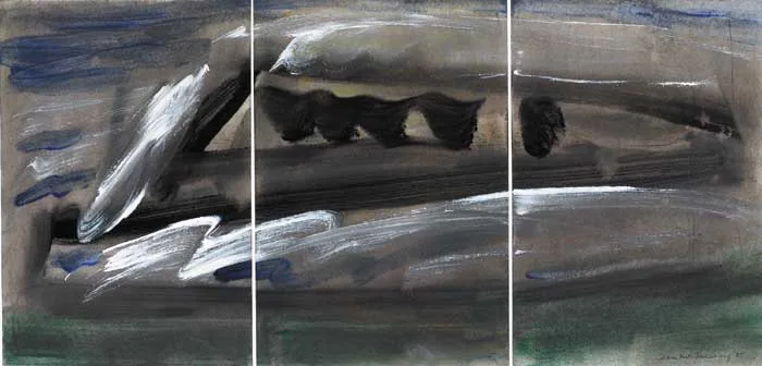 INLET, 2005 (TRIPTYCH) by Seán McSweeney, watercolour and gouache on paper, offered Feb 2007