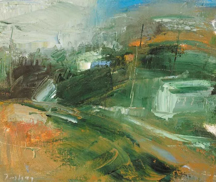 BELDERG, NORTH MAYO by Donald Teskey, 2001, oil on canvas, sold Feb 2007