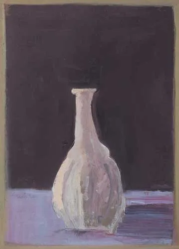 A MORANDI BOTTLE by Charles Brady, 1972, oil on canvas, sold Feb 2007