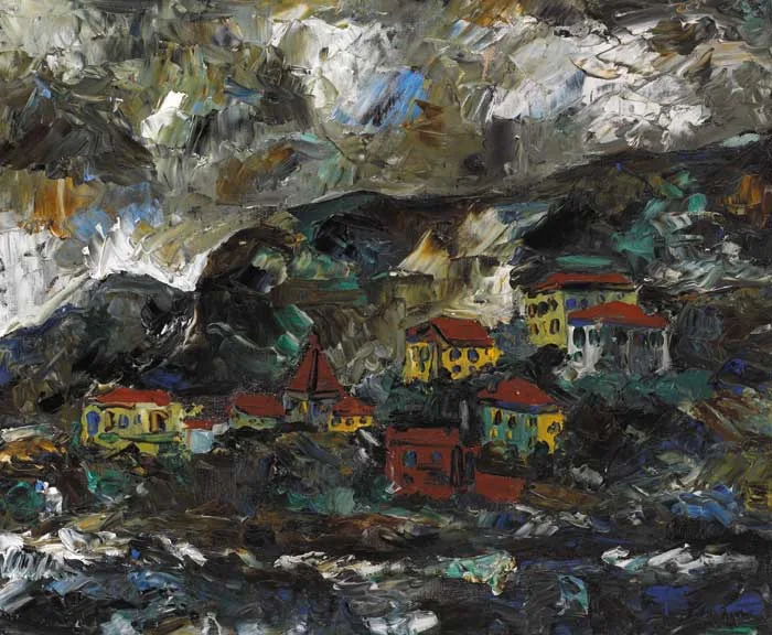 Kenneth Hall, CAP D'AIL, 1938, oil on canvas