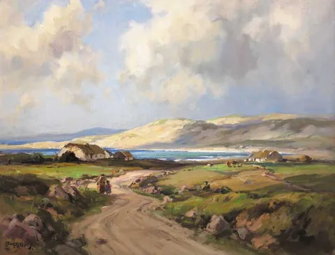 Frank McKelvey, NEAR GORTAHORK, COUNTY DONEGAL, circa 1936, oil on canvas