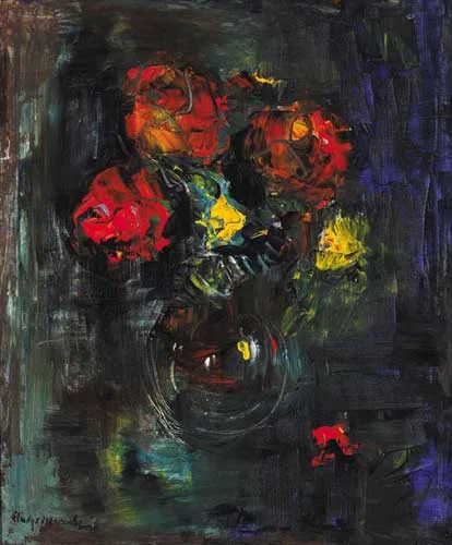 STILL LIFE by Gladys Maccabe, oil on canvas, sold Feb 2007