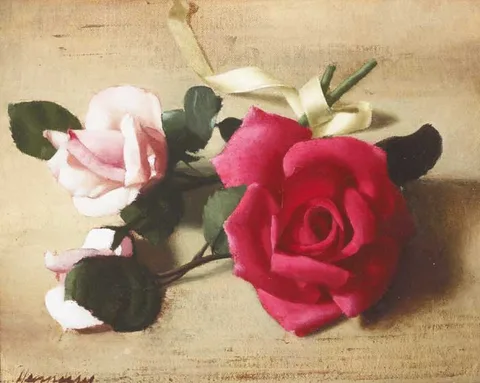 ROSES by Patrick Hennessy, oil on canvas, sold Feb 2007
