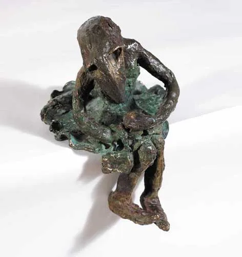 WAITING FOR ROMANCE by Patrick O'Reilly, 1998, bronze, sold Feb 2007