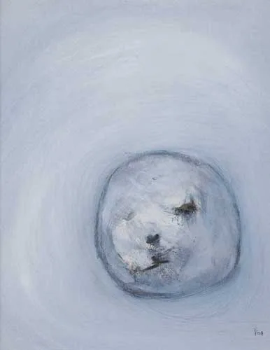 Paul Yates, SNOWHEAD, 2004, acrylic on canvas board