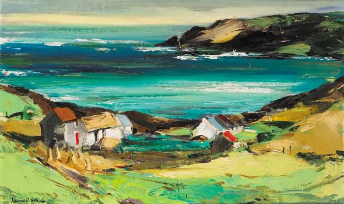GLENURY, ATLANTIC DRIVE by Kenneth Webb, oil on canvas, sold Feb 2007