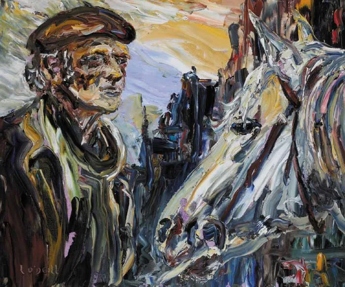 TINKER by Liam O'Neill, oil on canvas, sold Feb 2007