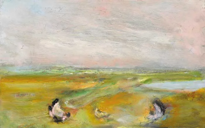 DAWN PEACE by Noel Sheridan, oil on metal panel, sold Feb 2007