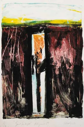 Brian Maguire, IRISH LANDSCAPE, 2001, lithograph (no. 23 from an edition of 70)