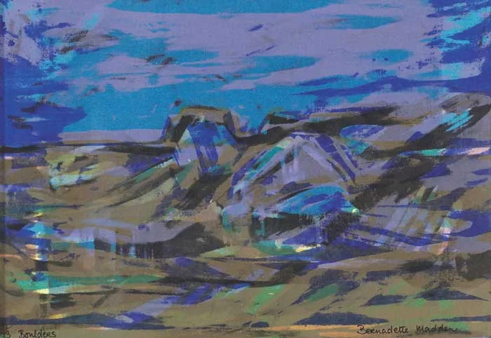Bernadette Madden, BOULDERS, screenprint on paper (no. 2 from an edition of 13)
