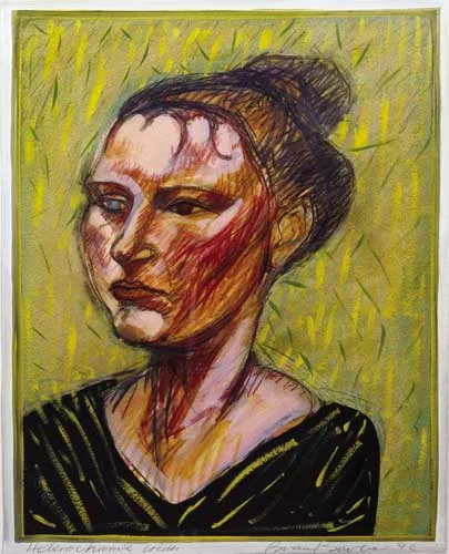 HETROCHROMIC IRIDES by Brian Bourke, 1992, mixed media, sold Nov 2006