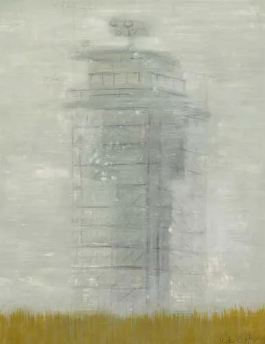 Rita Duffy, STUDY FOR SOUTH ARMAGH WATCH TOWER, 2006, oil on panel