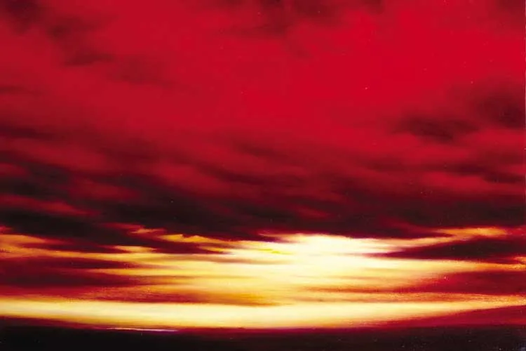Jim Kavanagh, TIRDEACH DEARG (RED LANDSCAPE), oil on board