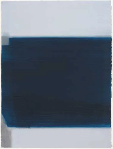 BLUE SPACE II by Mary Rose Binchy, 2003, oil on paper, sold Nov 2006
