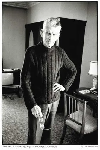 John Minihan, SAMUEL BECKETT, THE HYDE PARK HOTEL, LONDON, 1980, silver gelatin print (no.4 from an edition of 6)