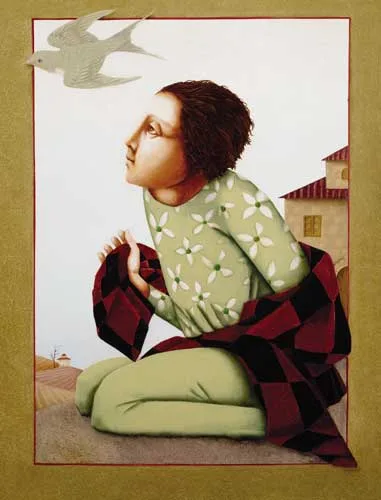 Barry Castle, ONE SWALLOW DOESN'T MAKE A SUMMER, 1986, oil on board