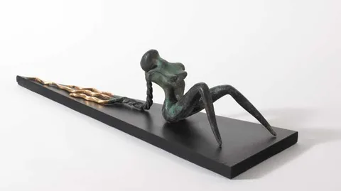 Orla de Brí, RECLINING NUDE, bronze (one of five)