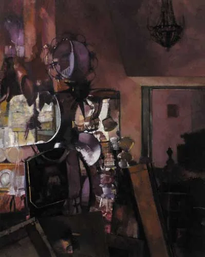 Rose Stapleton, JUNK SHOP INTERIOR, 2004, oil on canvas