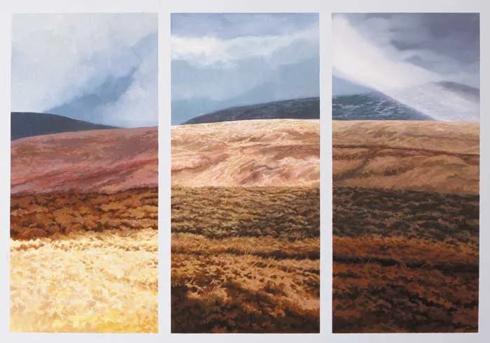 Trevor Geoghegan, WICKLOW TRIPTYCH, oil on canvas