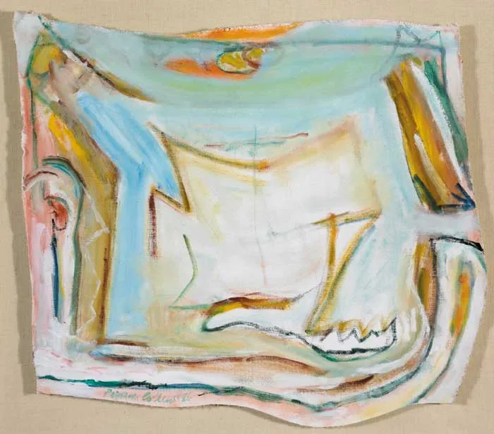 THE ARGONAUT by Patrick Collins, 1986, oil on unstretched canvas (irregular dimensions), sold Nov 2006