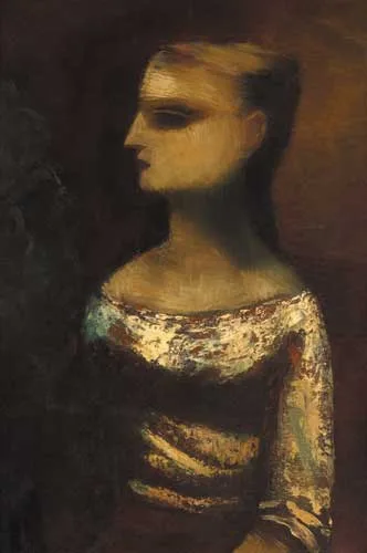 BERENICE by Daniel O'Neill, oil on board, offered Nov 2006