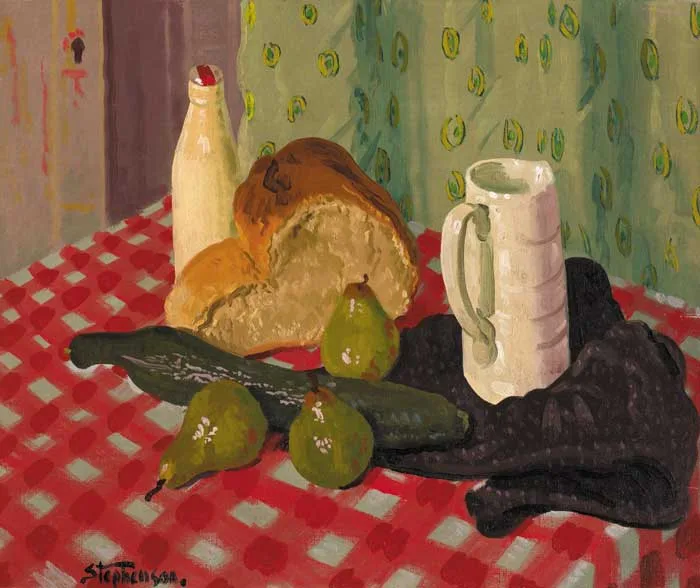 Desmond Stephenson, TURN-OVER, oil on canvas board