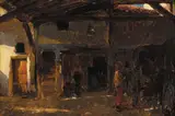 Walter Osborne, AN INTERIOR OF A COACH HOUSE