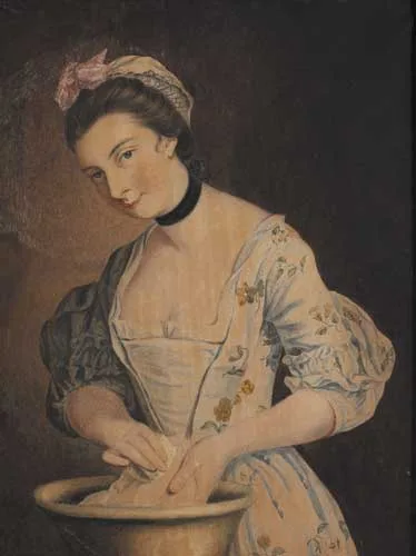Henry Albert Morland, MARIA GUNNING, LADY COVENTRY, watercolour on paper laid on panel