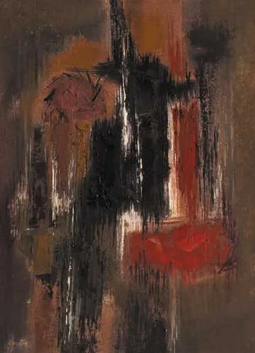 UNTITLED by Richard Kingston, oil on canvas laid on board, offered Nov 2006