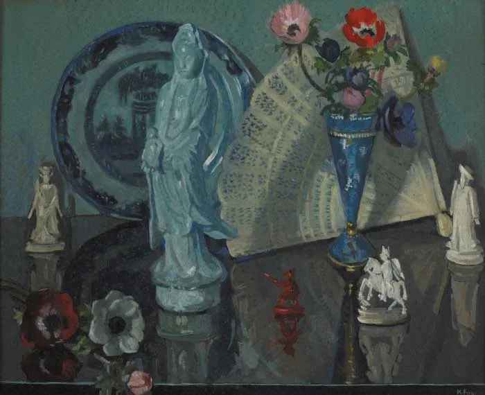 CHINESE REFLECTIONS by Kathleen Fox, oil on canvas, offered Sep 2006
