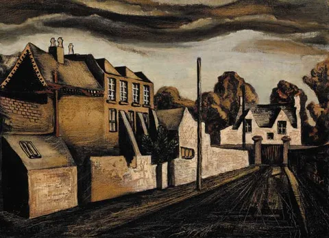 Thurloe Conolly, RATHFARNHAM BY-ROAD, 1944, oil on canvas