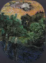 Brian Bourke, LANDSCAPE WITH FIGURE NO. 2