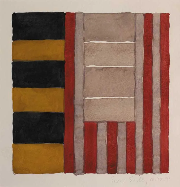Sean Scully, UNTITLED, 1993, watercolour and gouache over pencil on paper