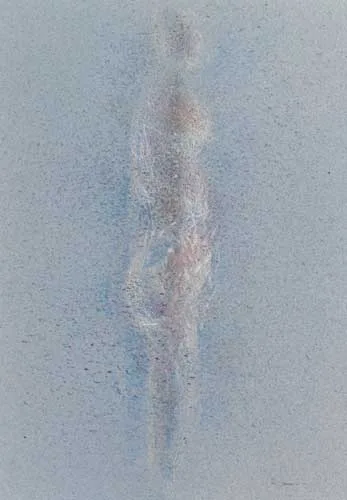 Louis le Brocquy, BEING, 1997, watercolour on paper