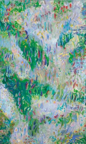 Tony O'Malley, POND IN SPRING, MAY 1994, oil on canvas