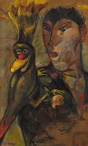 SHOUT FOR HELP by Mary Swanzy, oil on panel, sold Sep 2006