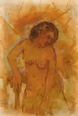 Stella Steyn, SEATED NUDE IN CONTRAPPOSTO