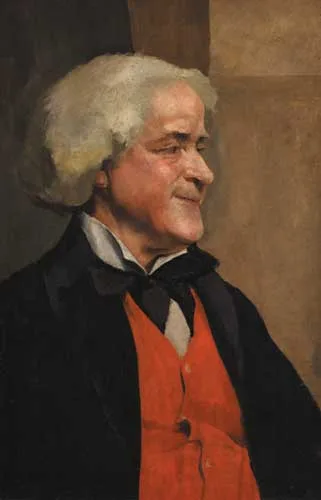 Eileen Reid, THE RED WAISTCOAT, oil on canvas
