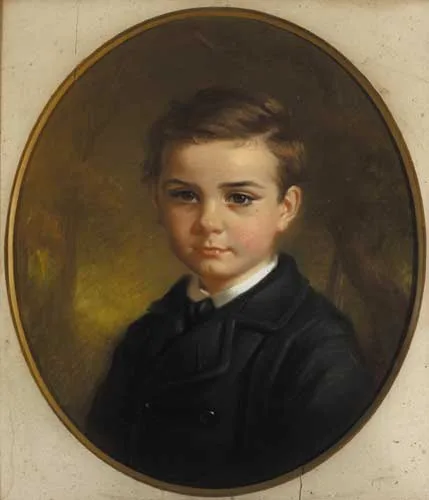 JOHN WILLIAM GRIFFITH by Margaret Allen, pastel (oval), sold Sep 2006