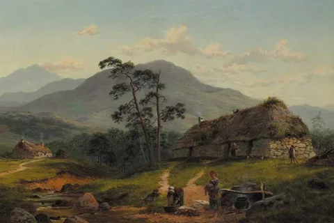 James Brenan, THE PATH TO THE BURN, 1868, oil on canvas