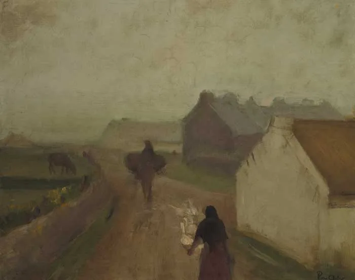 Michael Augustin Power O'Malley, THE GOOSEHERD, 1912, oil on canvas