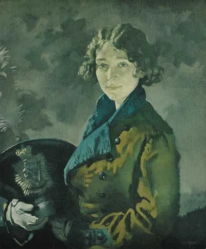 William Orpen, THE ROSCOMMON DRAGOON, colour collytype print on cream wove paper