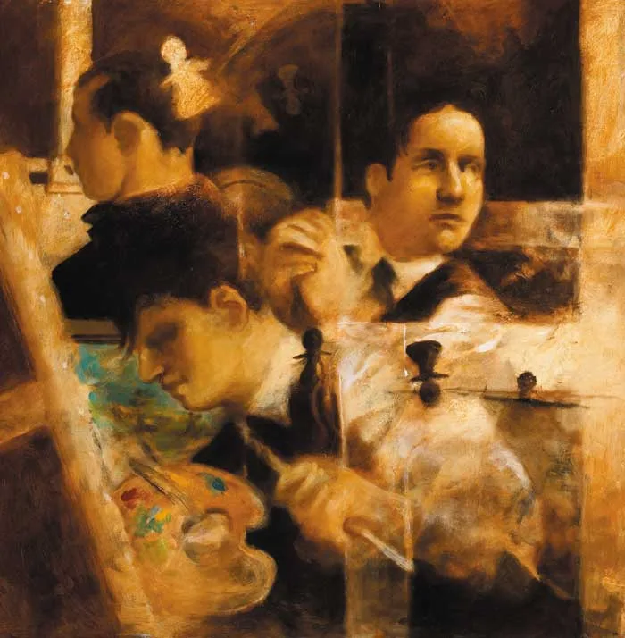 Noel Murphy, PICTURING, PICTURES EXAMINED 1991, oil on board