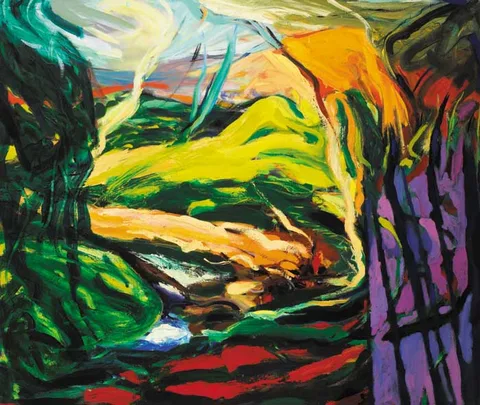 Robert Armstrong, WICKLOW CRUCIBLE, 1991, oil on canvas