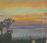 Sarah Purser, SUNSET OVER A COASTAL LOUGH