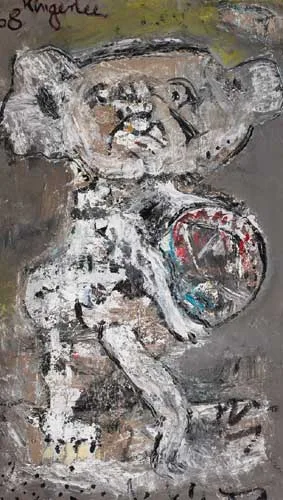 THE TEDDY BEAR by John Kingerlee, 1968, oil on canvas, sold May 2006